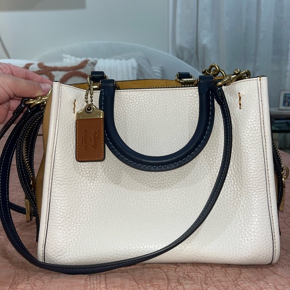 NWT Coach Disney Rogue 25 Pebble Leather Bag - Picture 5 of 5